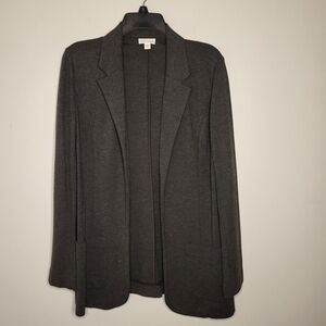 J. Jill Charcoal Ponte Blazer